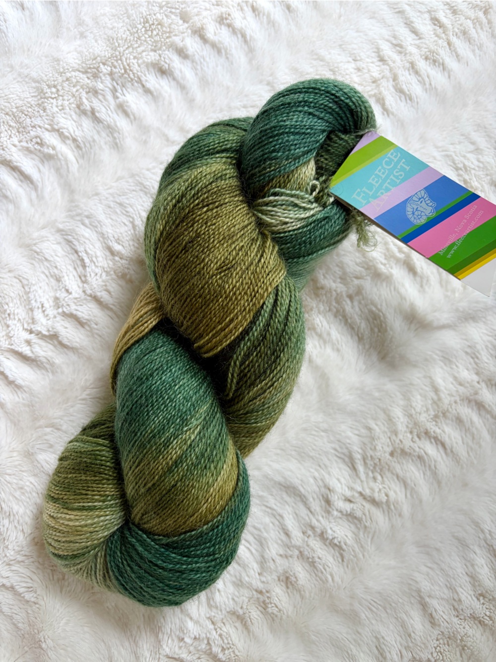 Fleece Artist Nyoni Wool Silk Nylon Double Skein Fingering Weight Yarn